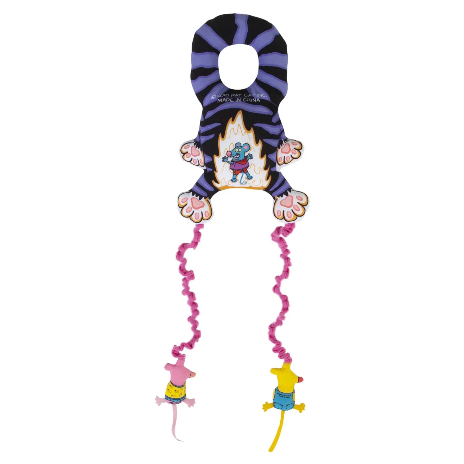 FAT CAT Mouse Bouncer Doorknob Hanger Cat Toy - Image 2
