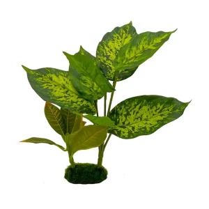 Blue Ribbon Pet Products Tropical Gardens Dieffenbachia Aquarium Plant, 10 in