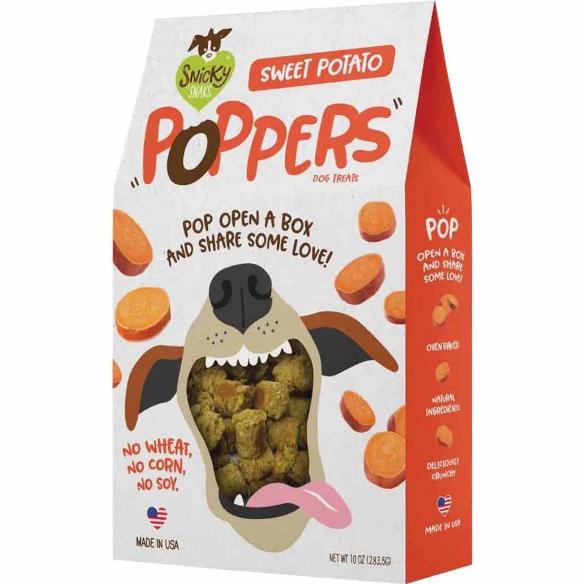 Snicky Snaks Sweet Potato Poppers Dog Treat 10 oz - Image 2