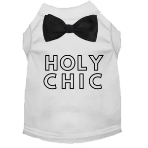 Holy Chic! Dog Tee and Dress with Satin Bow by Bark Fifth Avenue
