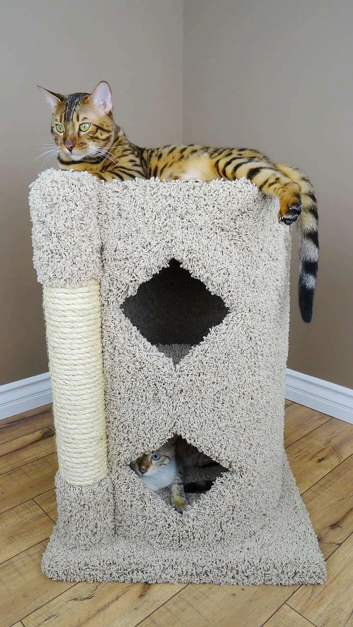 Premier 2-Story Solid Wood Cat Cavern
