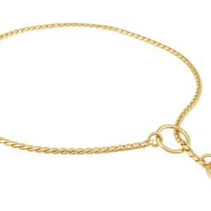 Slip Snake Show Chain Dog Collar (20 in x 3.8 mm)