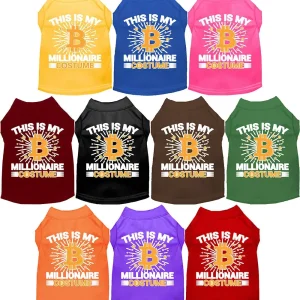 Funny Costume Cat or Dog Shirt for Pets "Bitcoin Bro Costume"