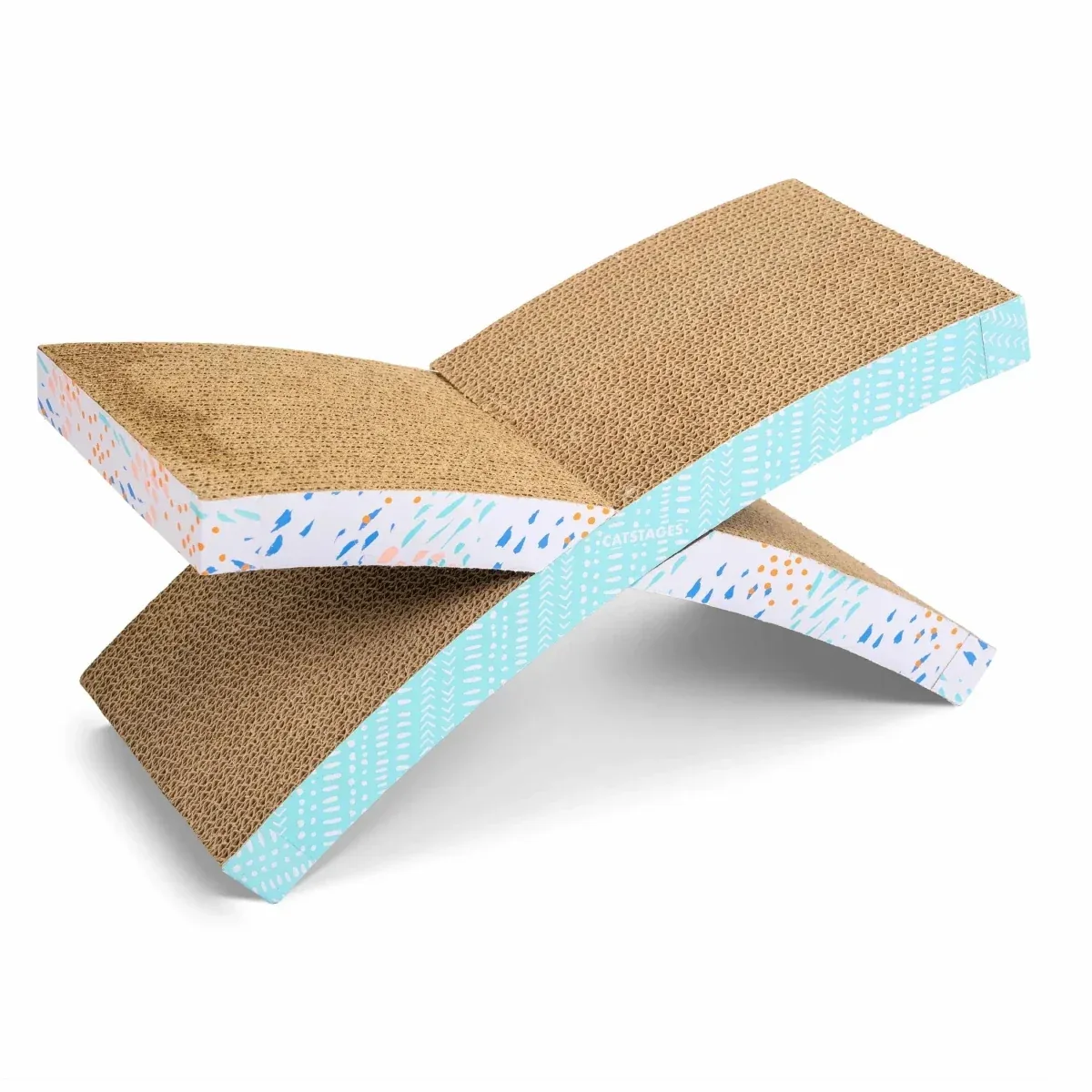 Catstages Easy Life Hammock Corrugated Cat Scratcher With Catnip - Image 2