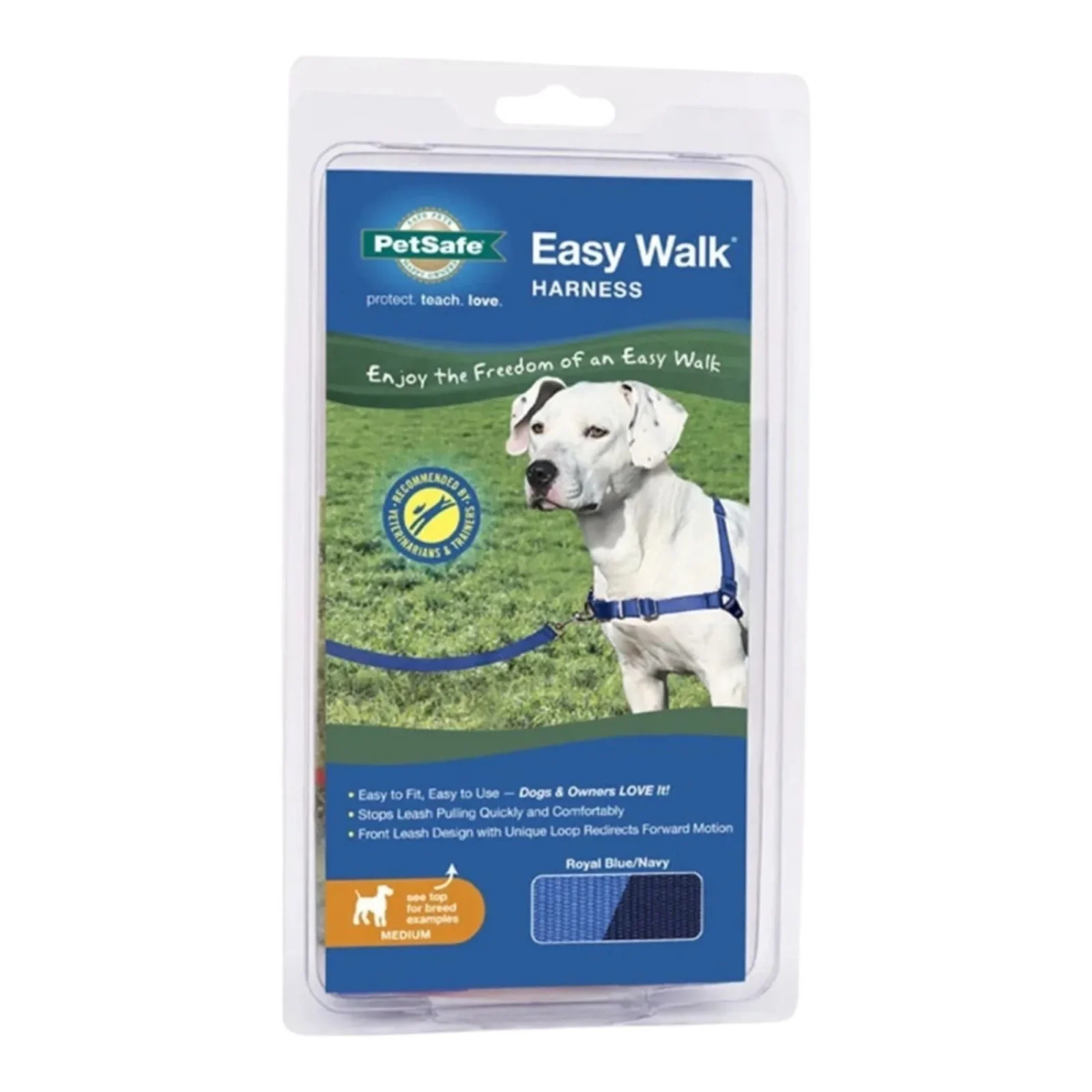 PetSafe Dog Easy Walk Dog Harness, Blue Medium