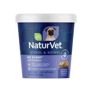 NaturVet No Scoot Anal Gland Support Plus Pumpkin for Dogs