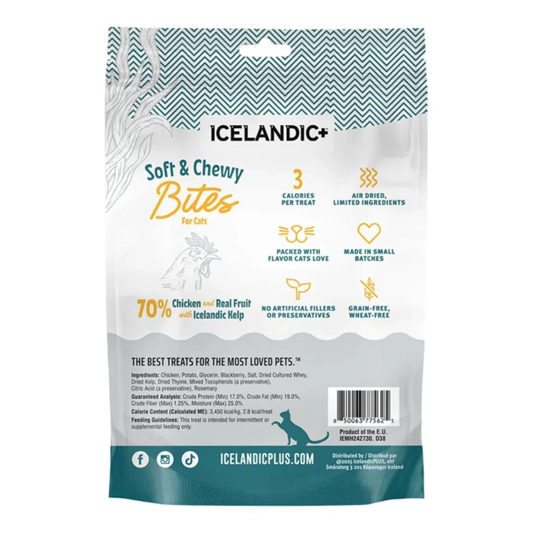 Icelandic Cat Chicken & Blackberry Soft & Chewy Bites 2.82 oz - Image 2