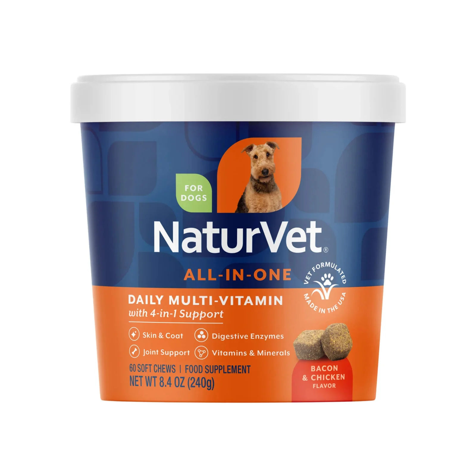 NaturVet All-In-One Daily Essentials Chews for Dogs