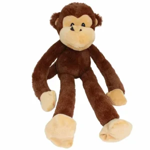 Multipet Swingin' Safari Monkey Plush Dog Toy 19 in