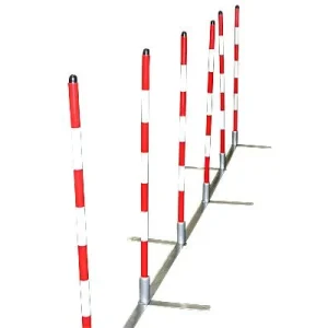 Clean Run Handler's Choice Training Weave Poles with Metal Base - Set of 12