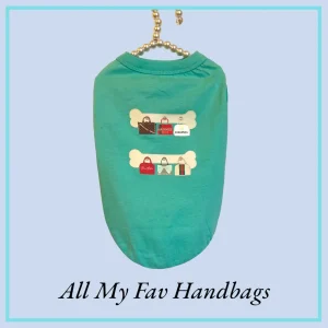 All My Fav Handbags Dog Tee - Bark Fifth Avenue