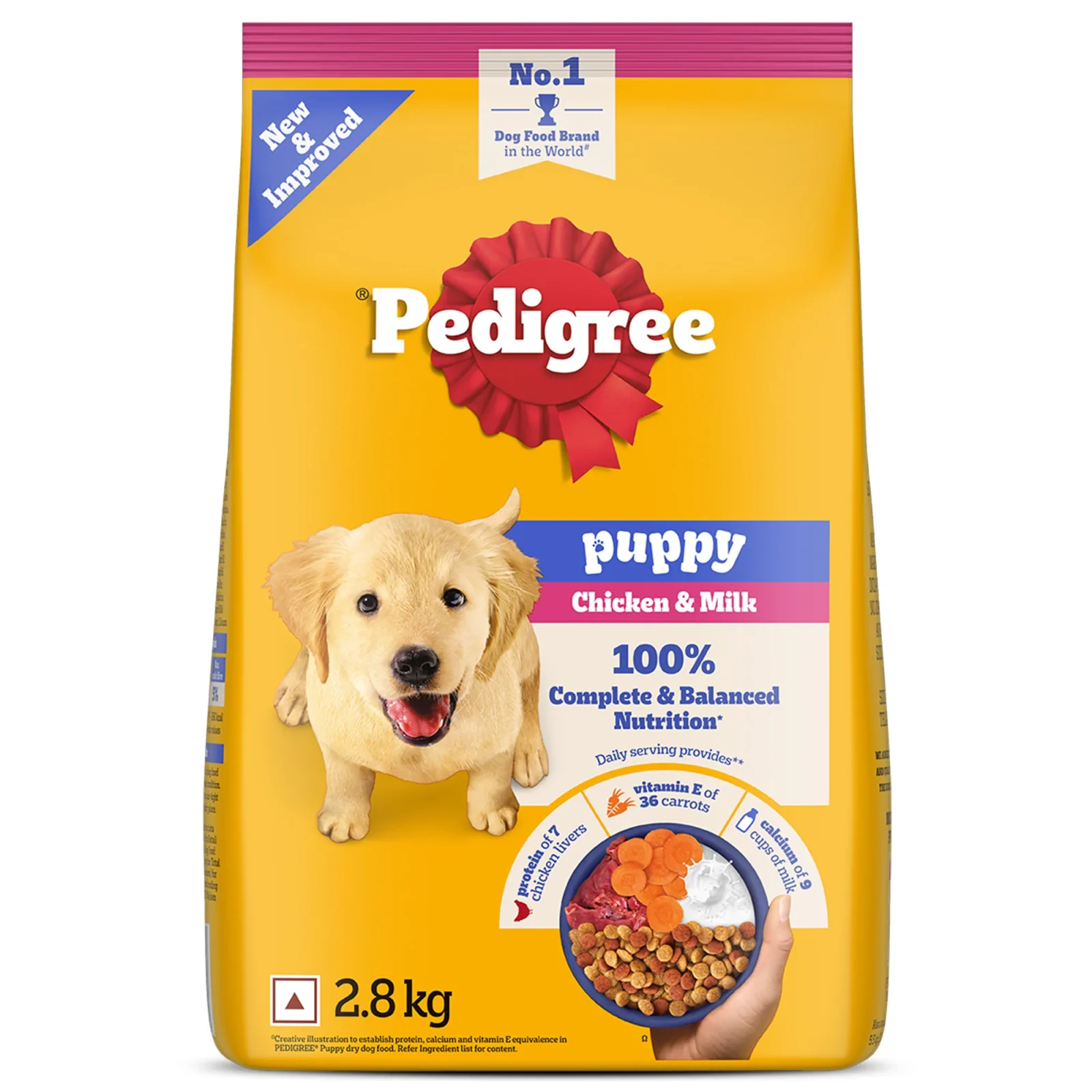 Pedigree Chicken and Milk Puppy Dog Dry Food - Image 2