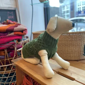 Parker Turtleneck Cable Sweater - Ivy Green