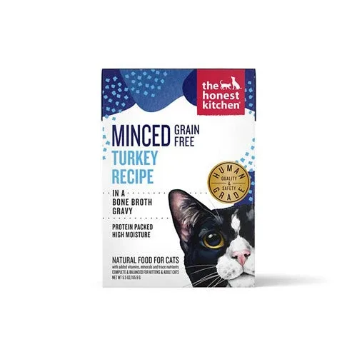 Honest Kitchen Cat Minced Turkey, 5.5 oz each, Case of 12