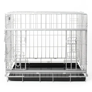 Imperfect Sliding Door Dog Crate in Grey by Lords & Labradors
