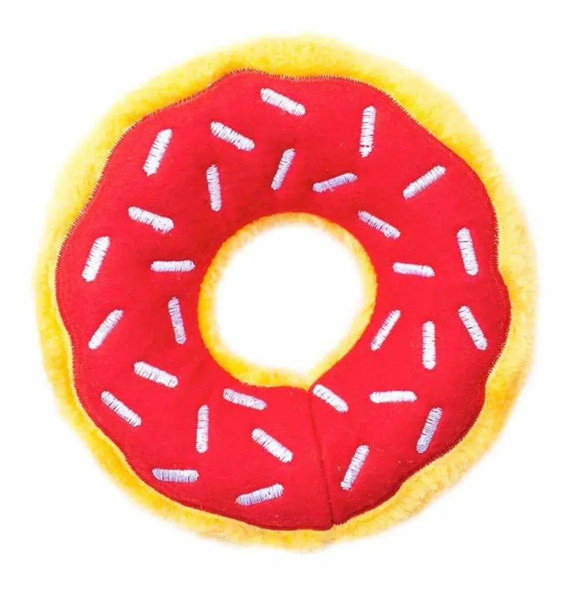 ZippyPaws Donutz Cherry Plush Dog Toy - Image 2