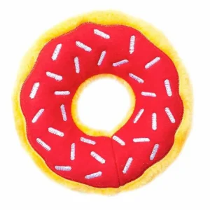 ZippyPaws Donutz Cherry Plush Dog Toy