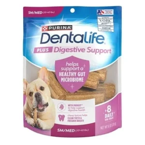 Purina DentaLife + Digestive Support Chicken and Pumpkin Dental Dog Treats - Small/Medium