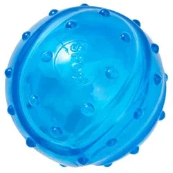 Spot Play Strong Scent-Station Ball Dog Toy Bacon, Blue, 3.25 in - Image 2