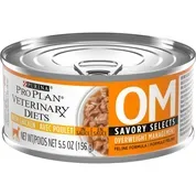 Purina Pro Plan Veterinary Diets OM Overweight Management Savory Selects with Chicken Feline Formula Wet Cat Food