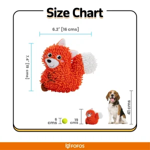 Fofos Fox Tough Plush Toy for Dogs