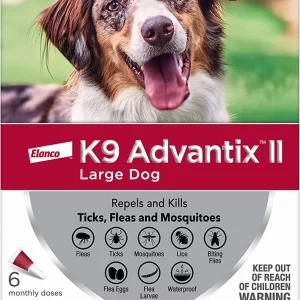 K9 Advantix Ii Dog Large Red 6-Count