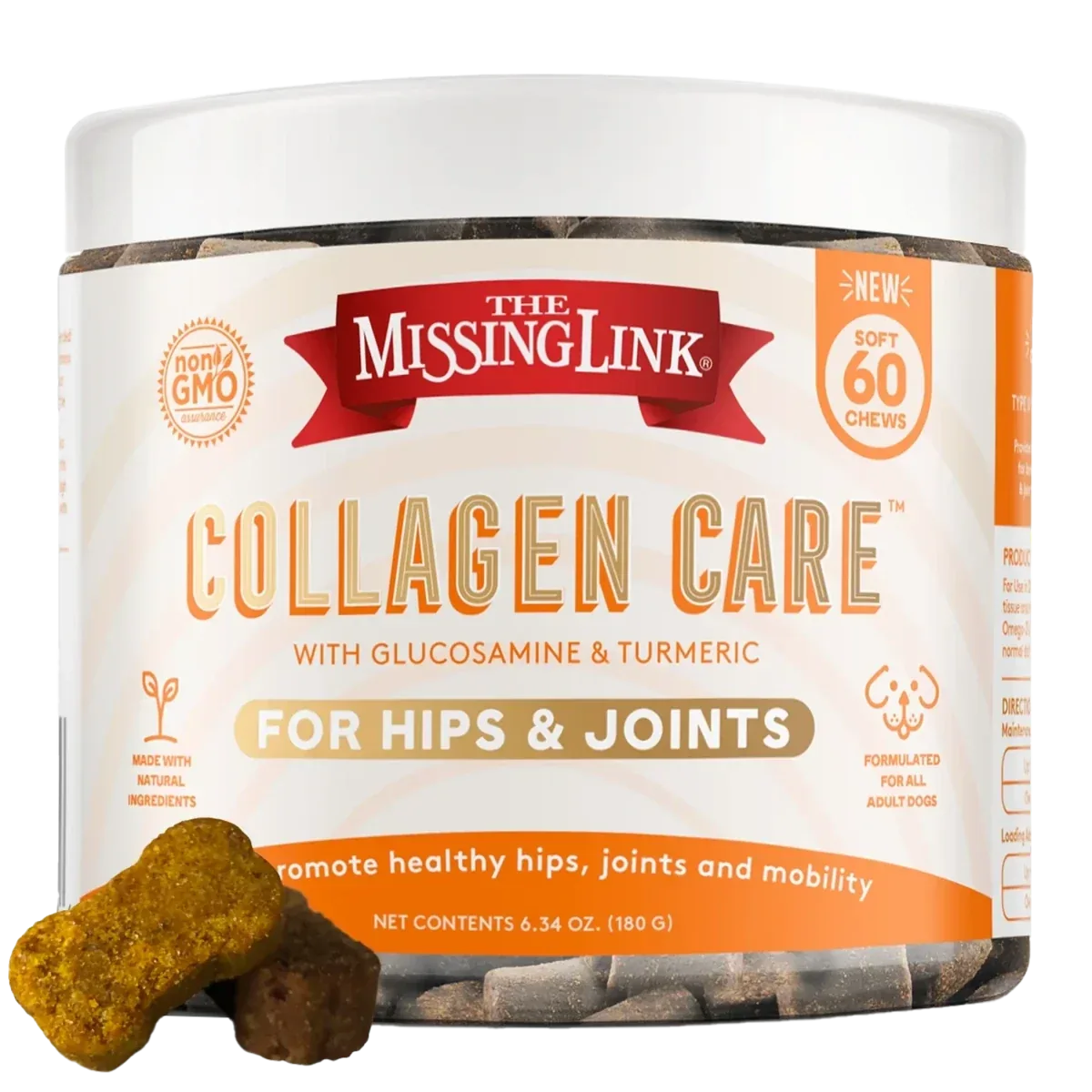 The Missing Link - Collagen Care Hips & Joints Soft Dog Chew 60 ct