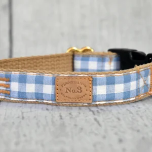 Sparrow Blue Gingham Collar