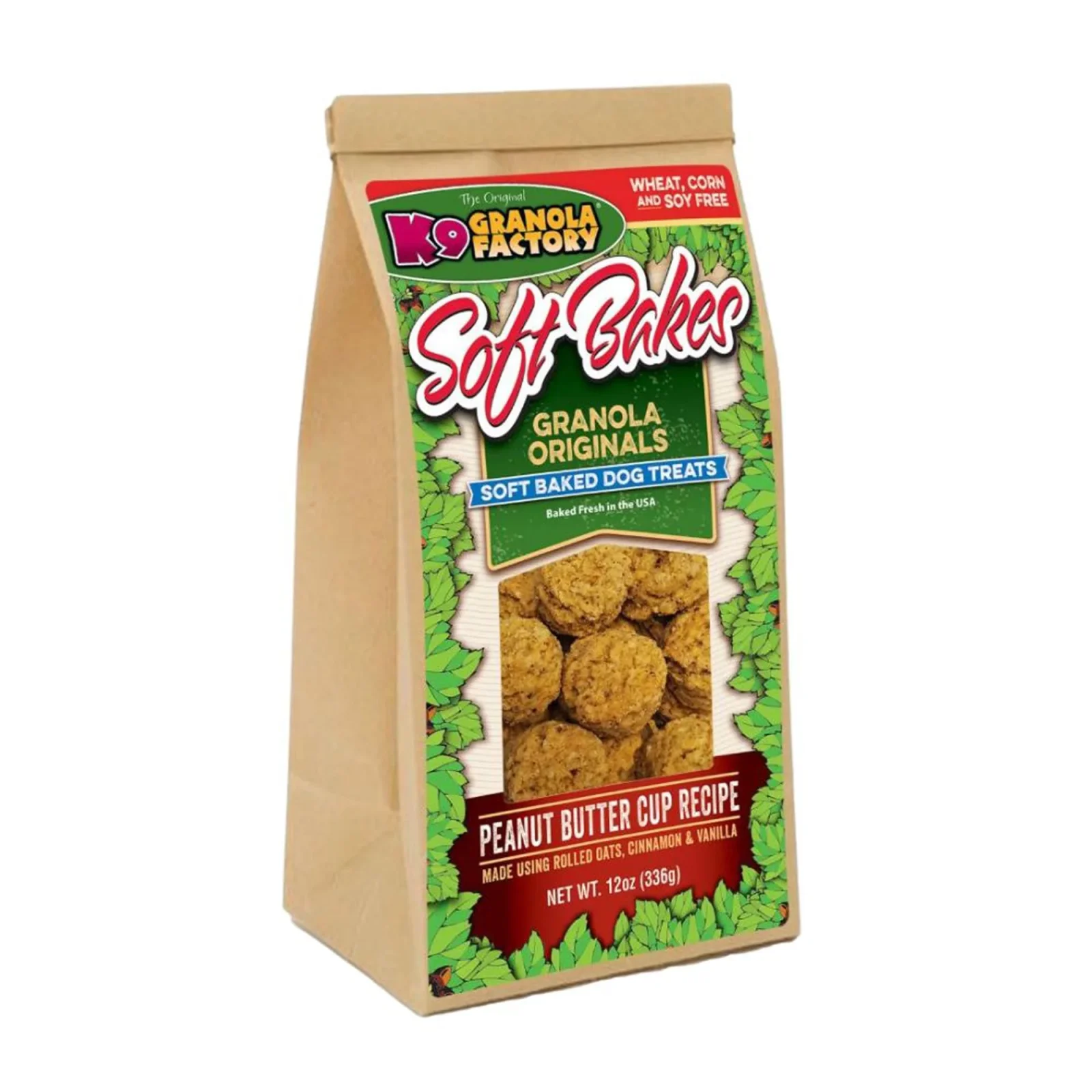 K9 Granola Factory Coconut Crunchers Dog Biscuits Papaya & Mango, 14 oz