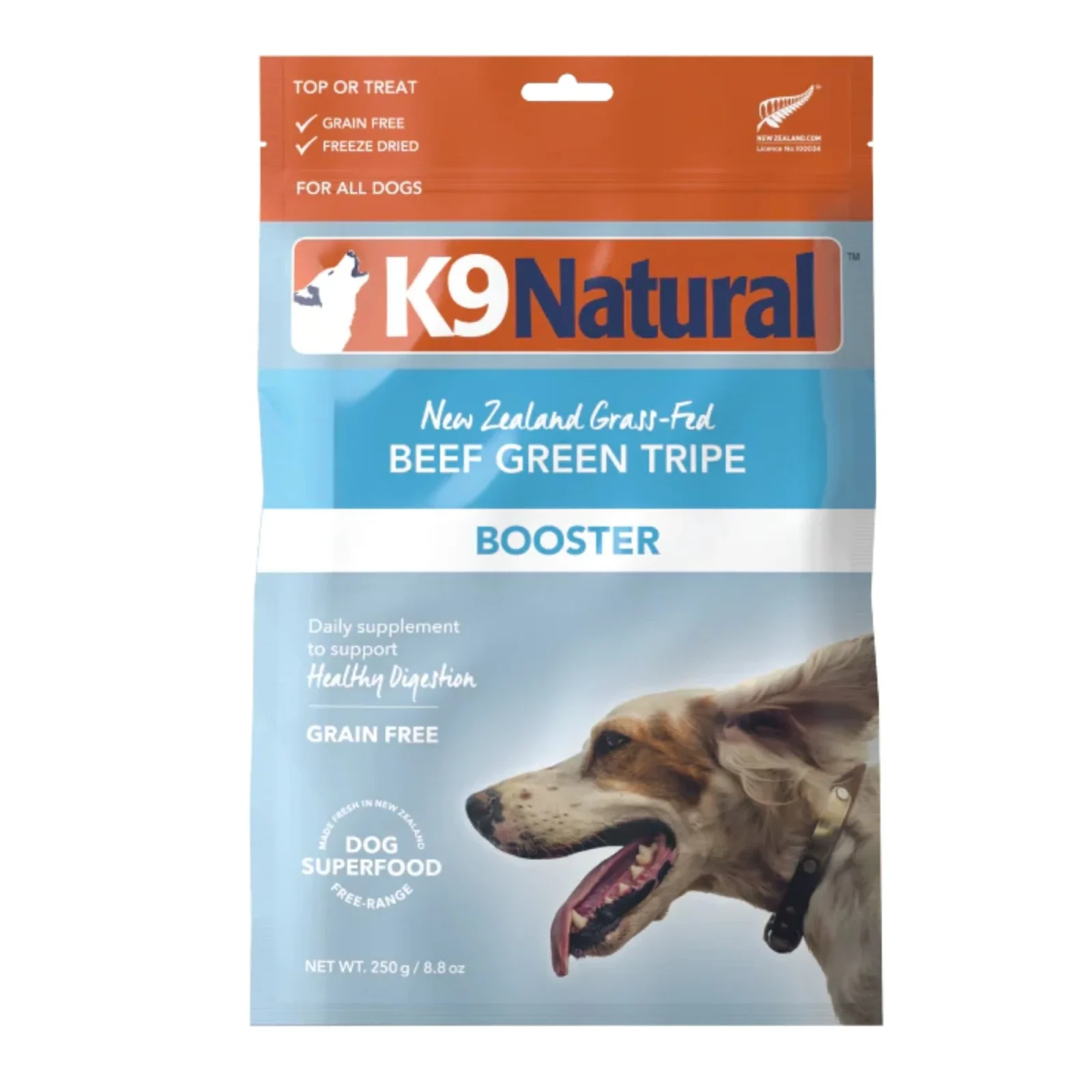 K9 Natural Dog Freeze-Dried Booster Beef Green Tripe, 8.8 oz