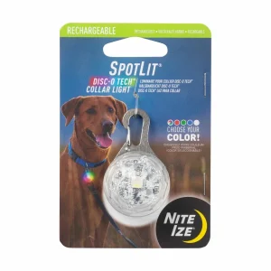 Nite Ize SpotLit Rechargeable Dog Collar Light - Disc-O Tech Jewel