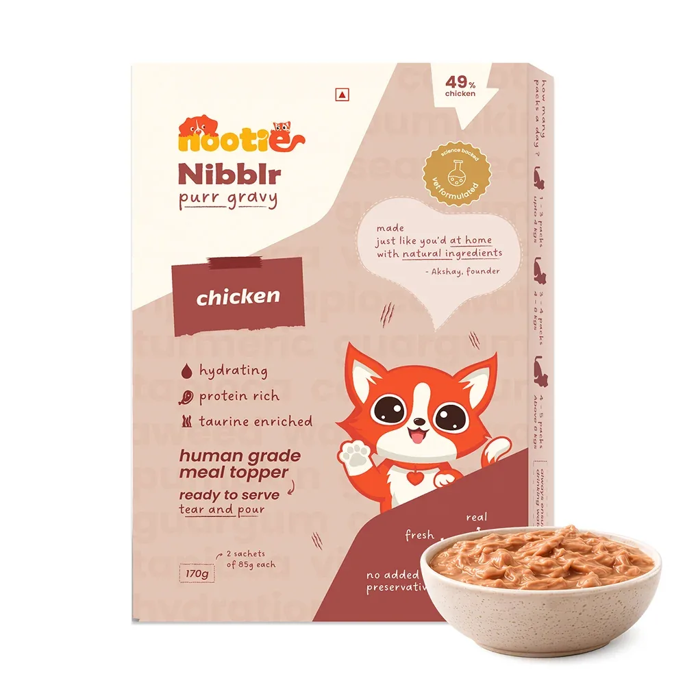 Nootie Nibblr Purr Chicken Gravy Cat Wet Food - Image 2