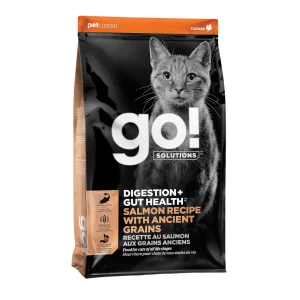 Go! Solutions Cat Digestion + Gut Health Dry Cat Food - Salmon with Ancient Grains, 16 lb