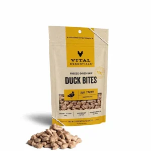 Vital Essentials Freeze-Dried Duck Bites Dog Treats