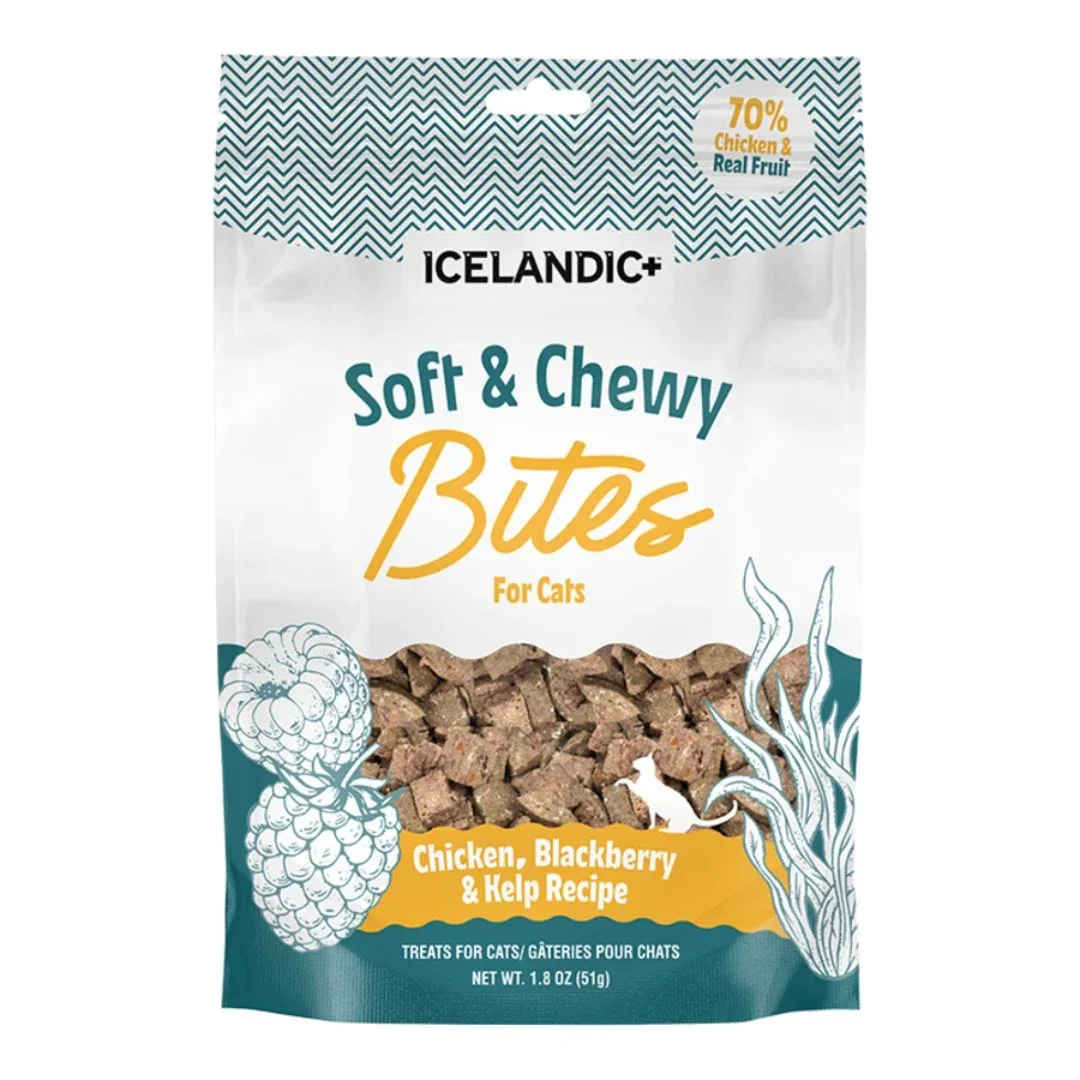 Icelandic Cat Chicken & Blackberry Soft & Chewy Bites 2.82 oz