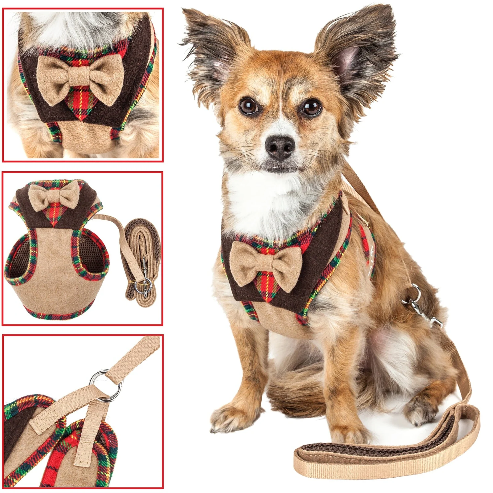 Pet Life ® Luxe 'Dapperbone' 2-In-1 Adjustable Fashion Dog Harness and Leash - Image 2