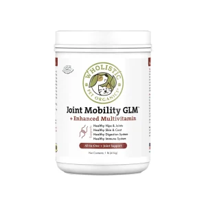 Wholistic Pet Organics Joint Mobility GLM Enhanced Multivitamin for Dogs & Cats