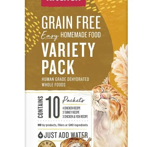 The Honest Kitchen Grain-Free Dehydrated Cat Food - Variety Pack, 1 oz Pouches