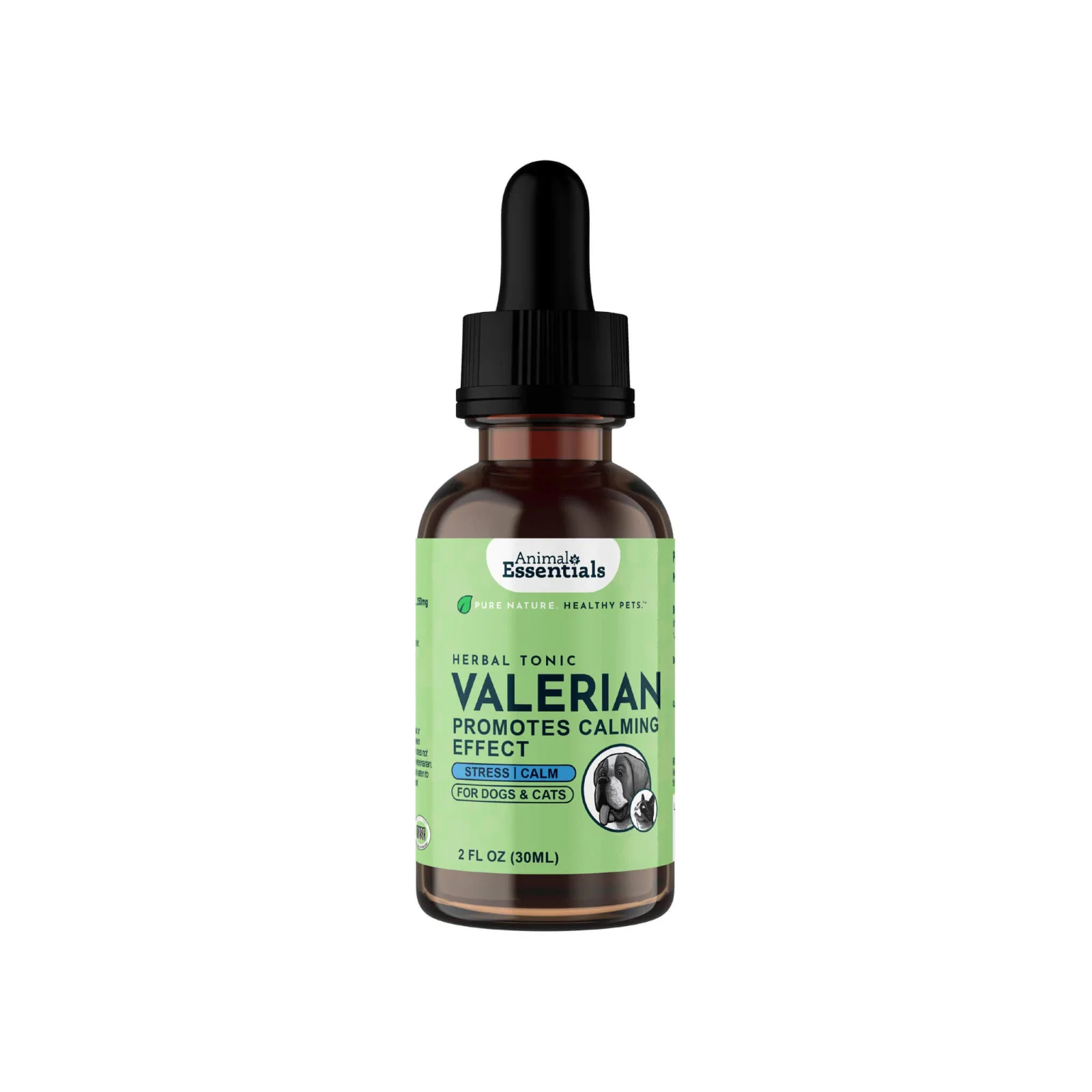 Animal Essentials Valerian Calming Herbal Extract Liquid for Dogs & Cats - Image 2