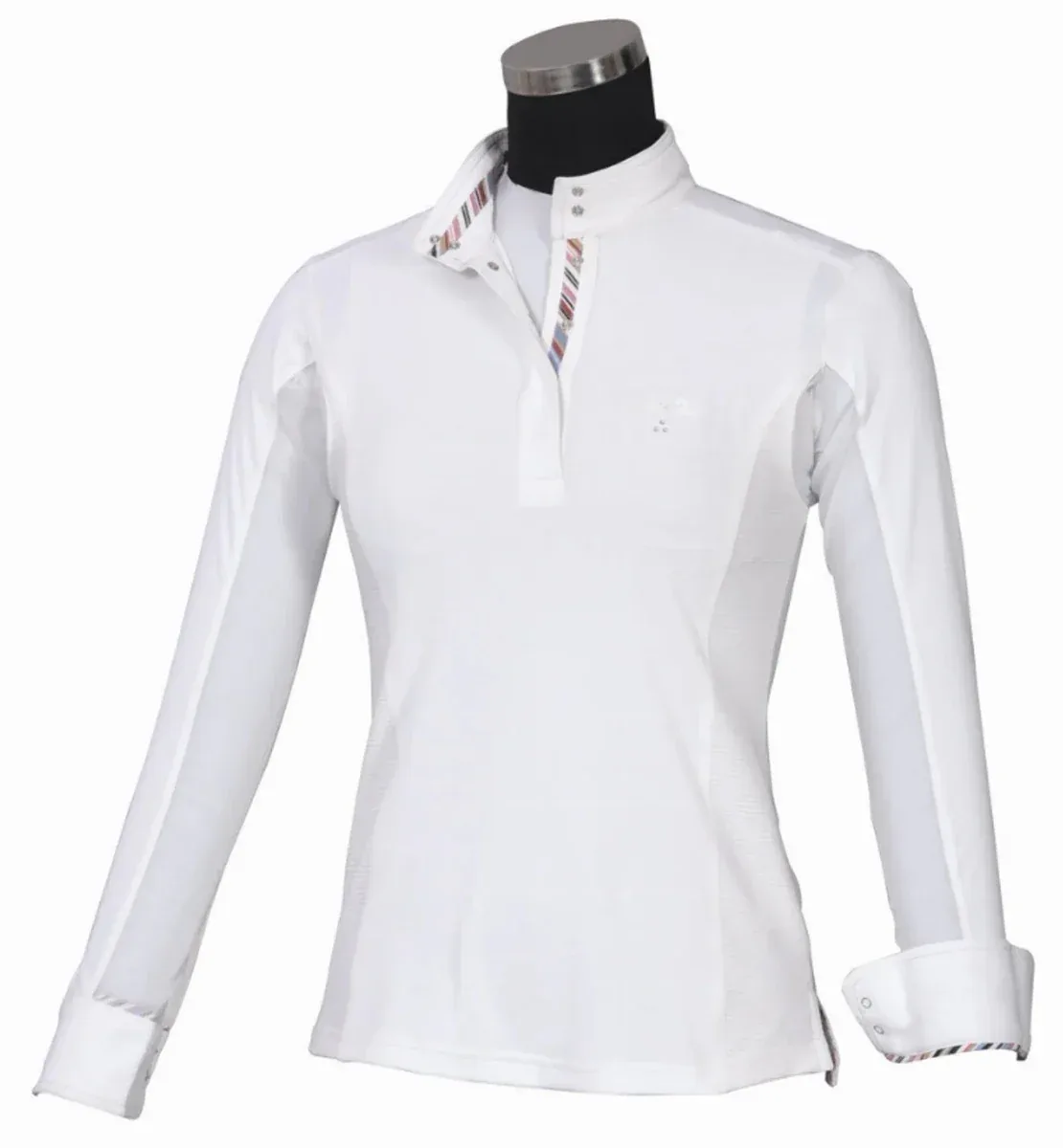 Equine Couture Cara Long Sleeve Show Shirt - Women's EquiCool Moisture Wicking Competition Shirt - Image 2