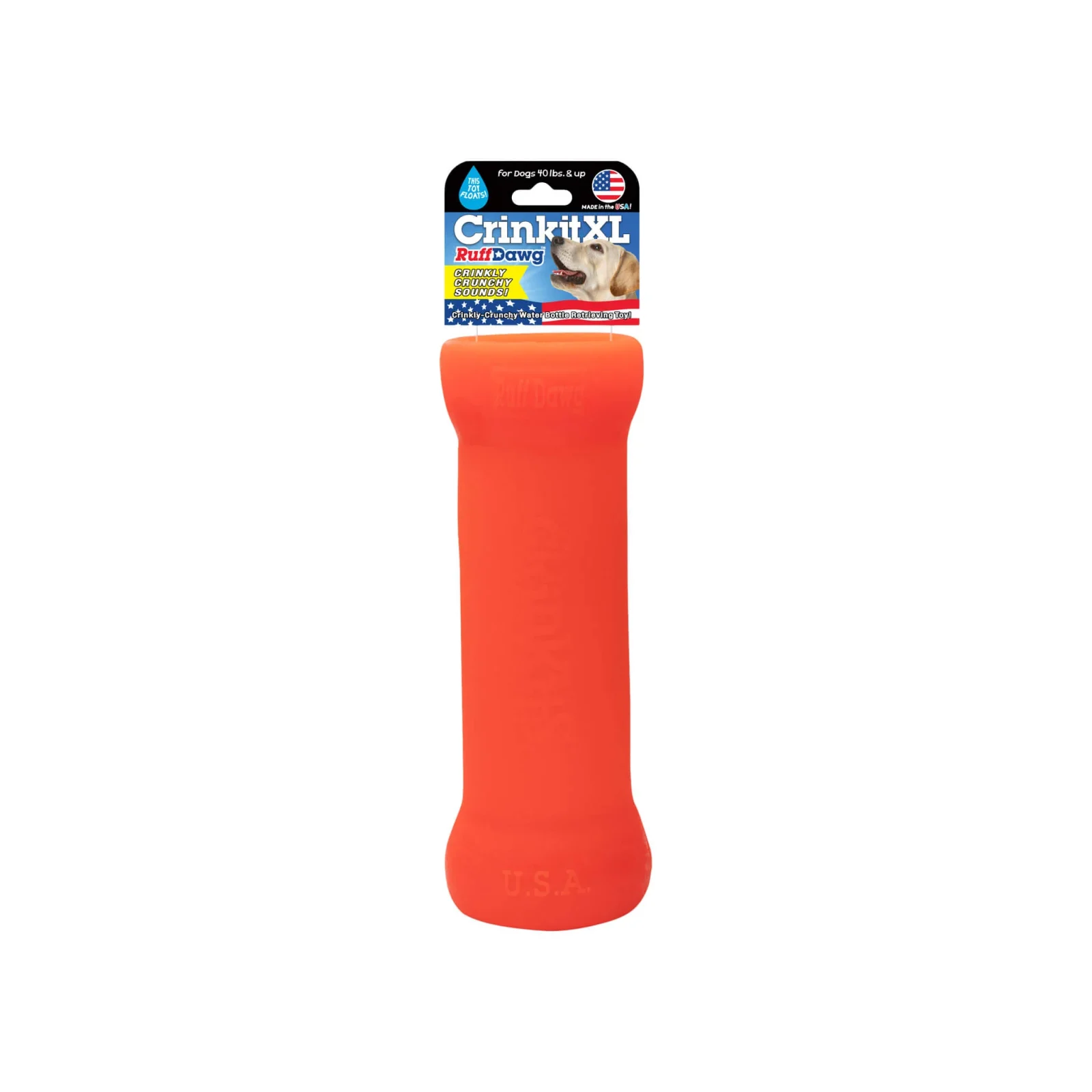 Ruff Dawg Crinkit Rubber Crinkle Dog Toy - Image 2
