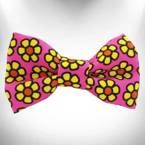 Flower Dog Bow Tie by Walk-e-Woo - Exclusive Daisy Dog Collar Designs