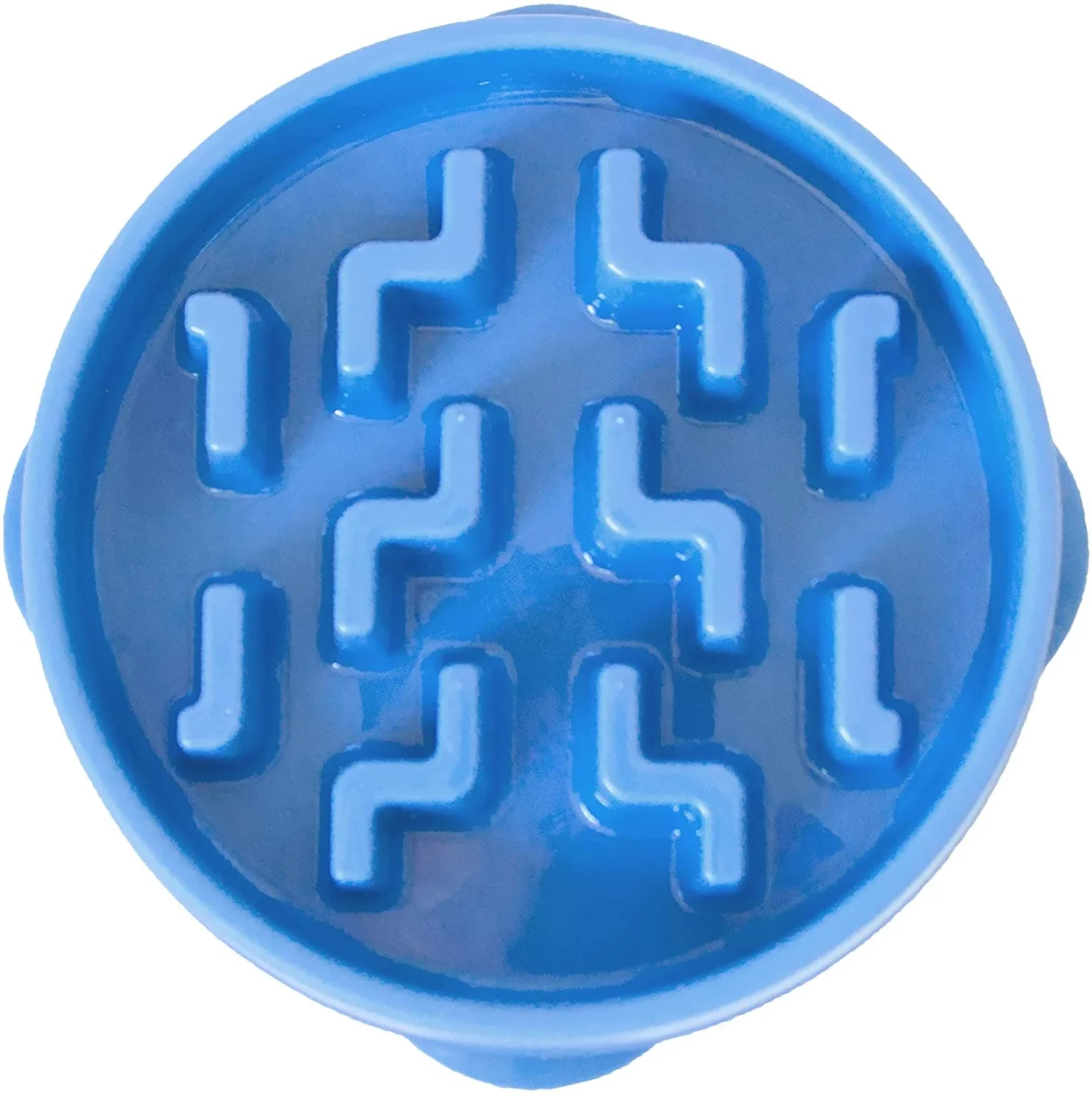 Outward Hound Fun Feeder Slo-Dog Bowl, Blue Small - Image 2