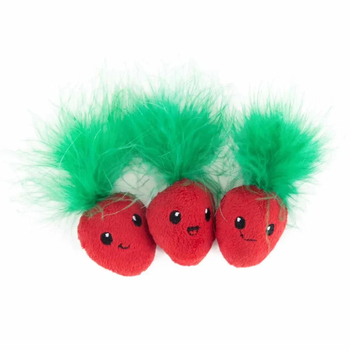 Catstages Strawbabies Cat Toy Pink, 3-Count