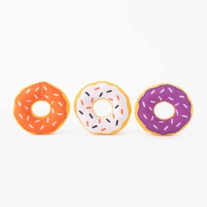 ZippyPaws Miniz Halloween Donutz, 3-Pack