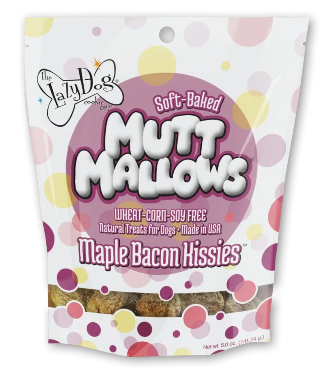 Lazy Dog Mutt Mallows Maple Bacon Kissies Dog Treat 5 oz - Image 2