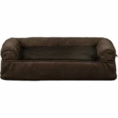 FurHaven Plush & Suede Orthopedic Sofa Pet Bed - Espresso (Medium) - Image 2