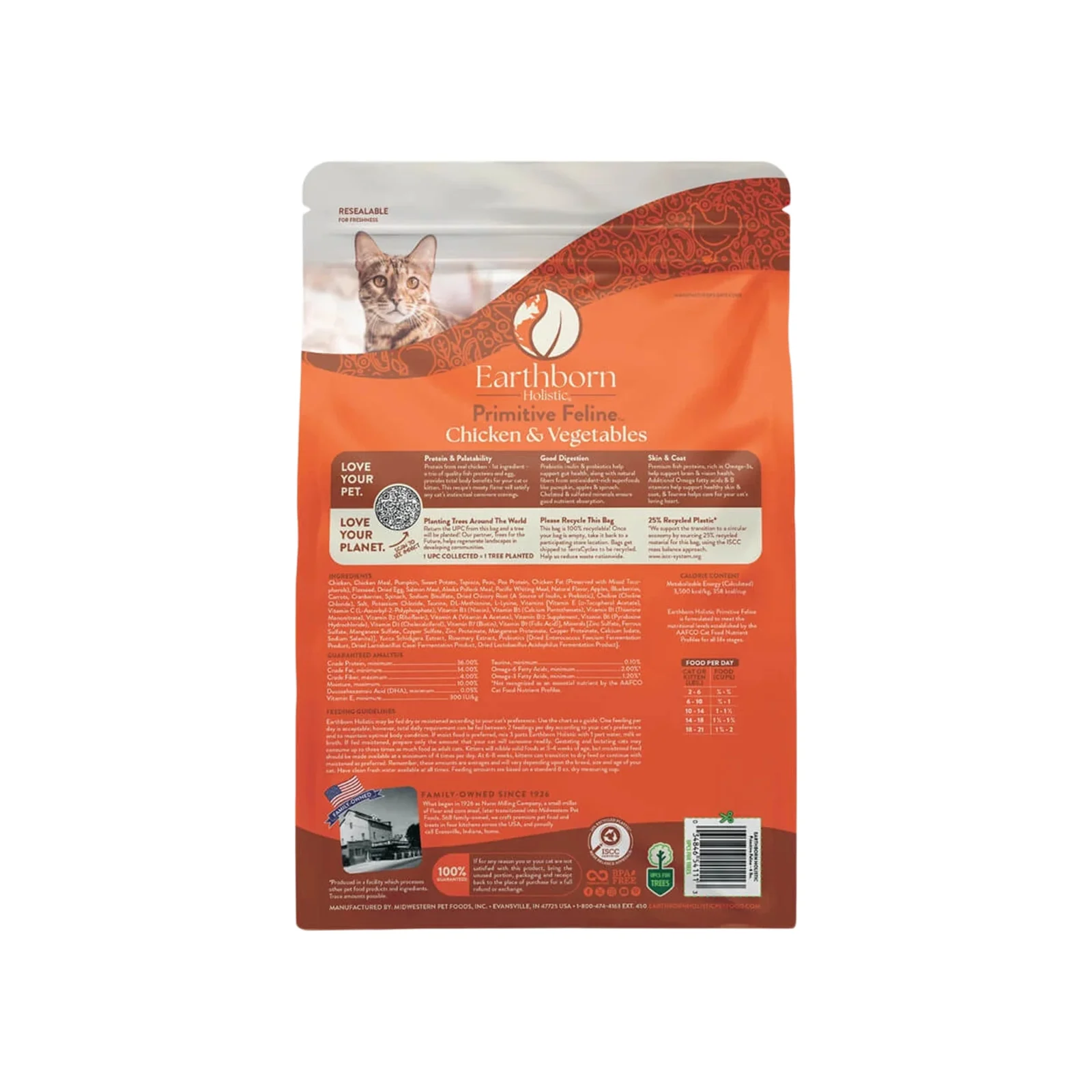 Earthborn Holistic Grain Free Natural Dry Cat & Kitten Food - Image 2