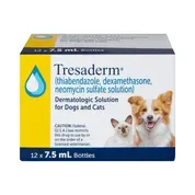 Tresaderm (thiabendazole, dexamethasone, neomycin sulfate solution) Topical Solution for Dogs and Cats