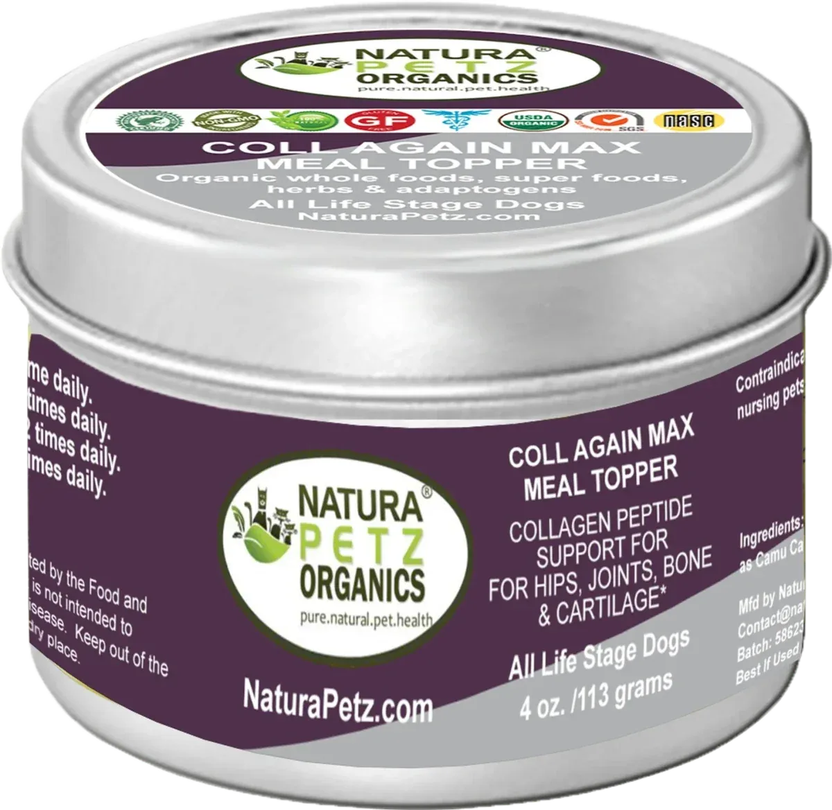 Coll Again Max Collagen Peptide Support Meal Topper* Hips, Joint, Bone & Cartilage Support* Dogs & Cats* - Image 2